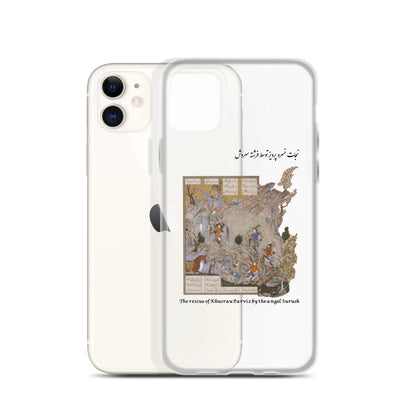 THE RESCUE OF KHUSRAU PARVIZ BY THE ANGEL SURUSH (Shahnameh) iPhone Case | Rangi