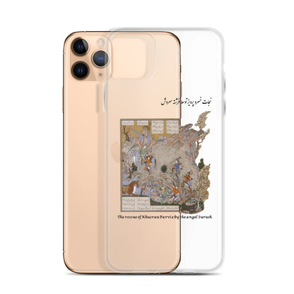 THE RESCUE OF KHUSRAU PARVIZ BY THE ANGEL SURUSH (Shahnameh) iPhone Case | Rangi