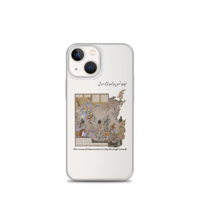 THE RESCUE OF KHUSRAU PARVIZ BY THE ANGEL SURUSH (Shahnameh) iPhone Case | Rangi