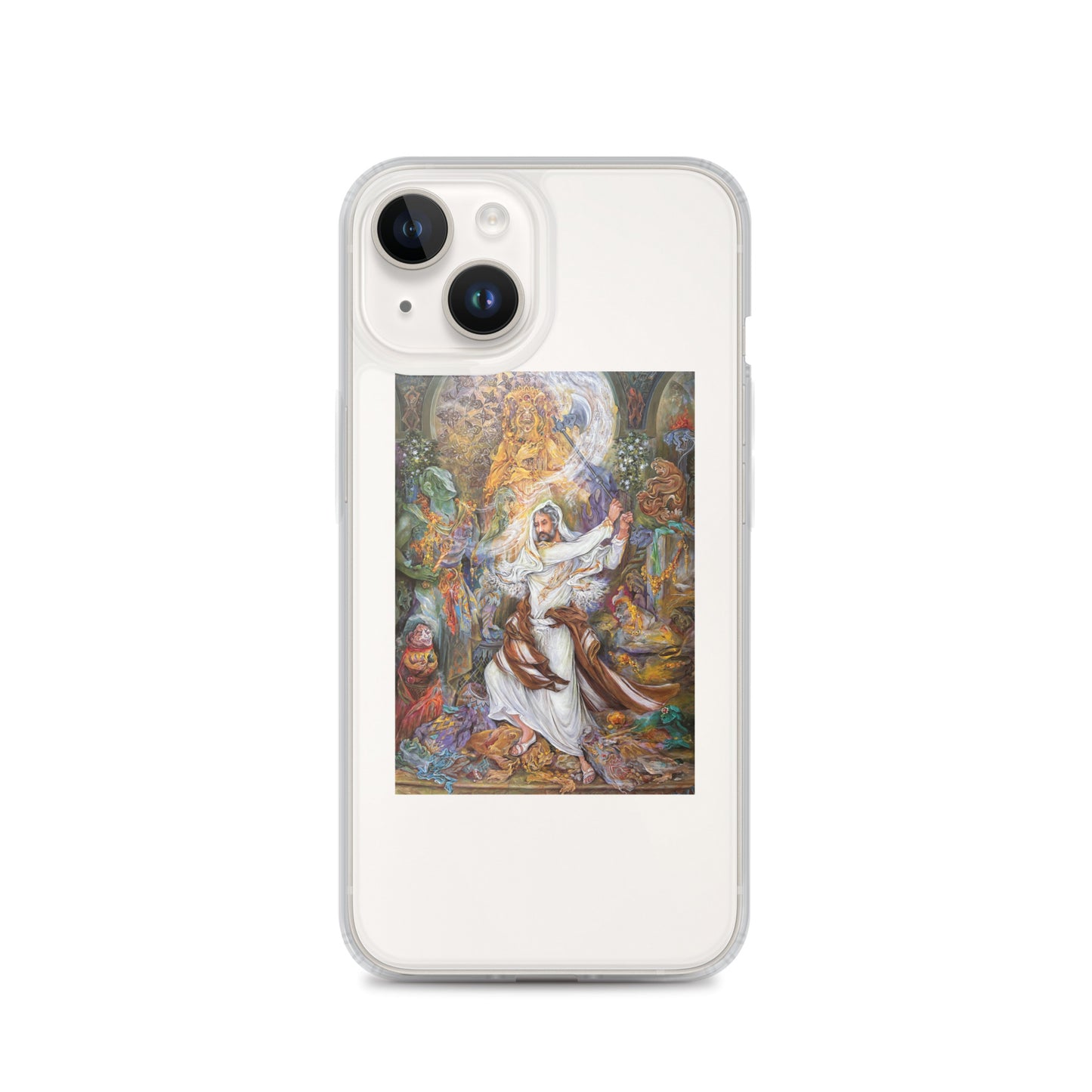 Abraham's iconoclastic Persian Painting iPhone Case | Rangi