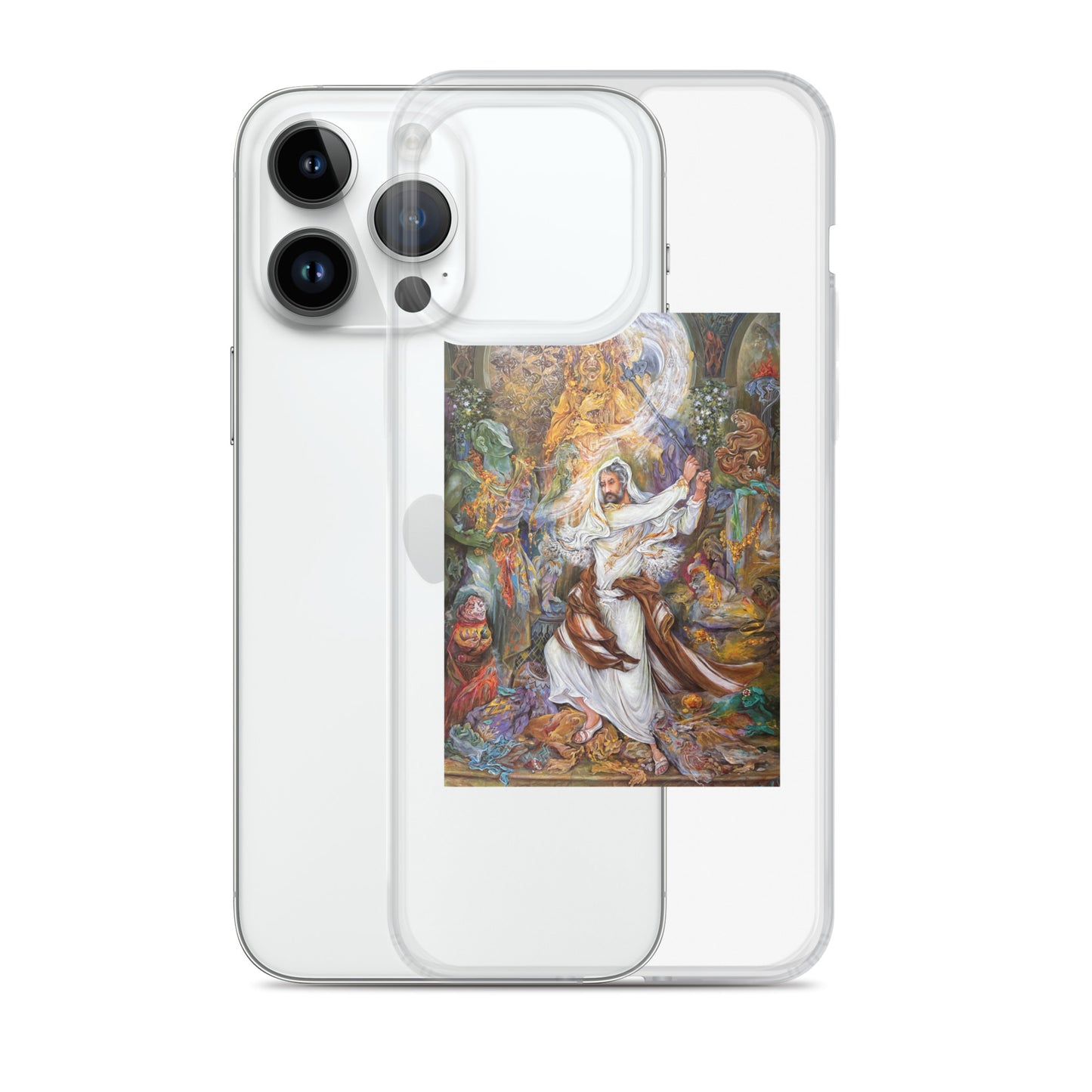 Abraham's iconoclastic Persian Painting iPhone Case | Rangi