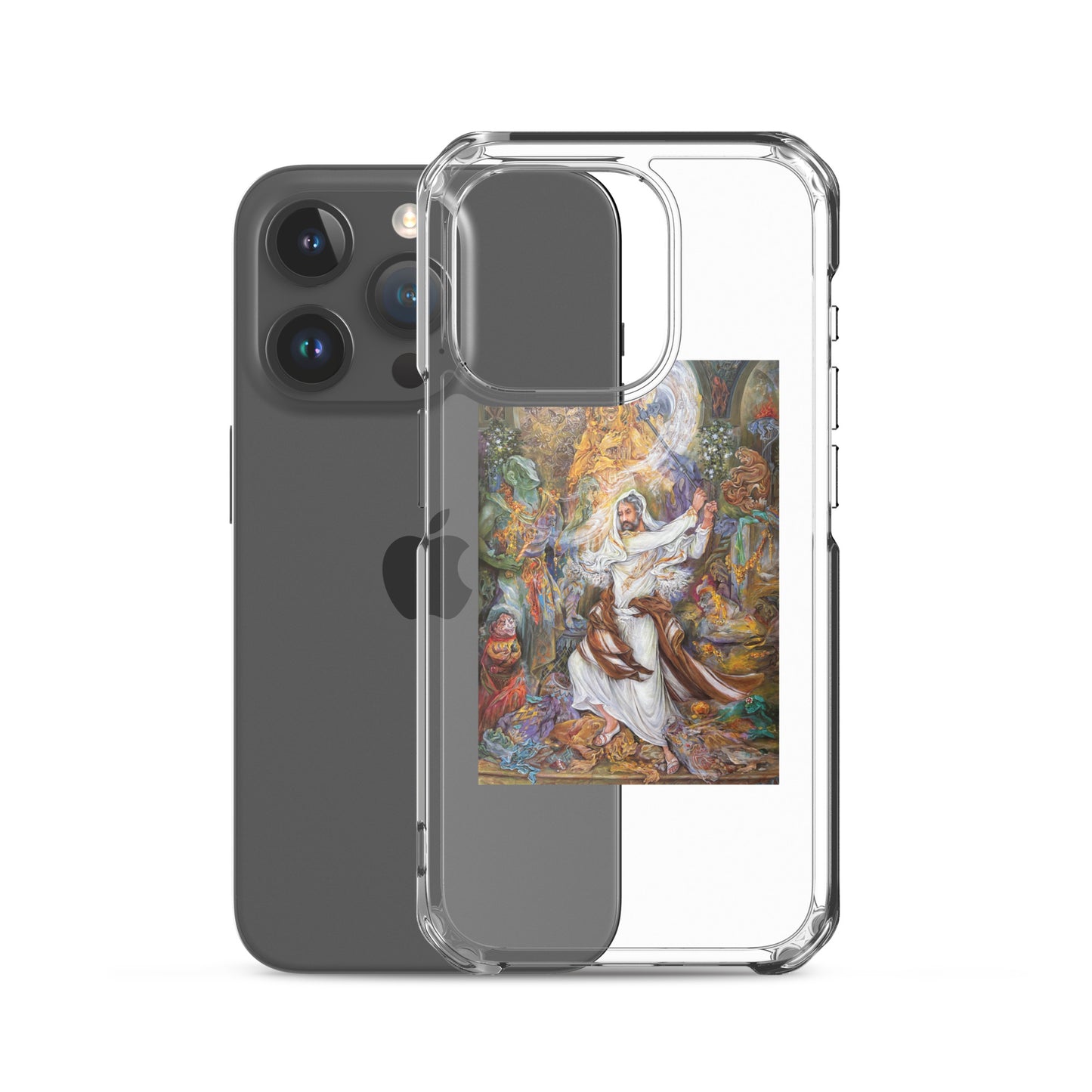 Abraham's iconoclastic Persian Painting iPhone Case | Rangi