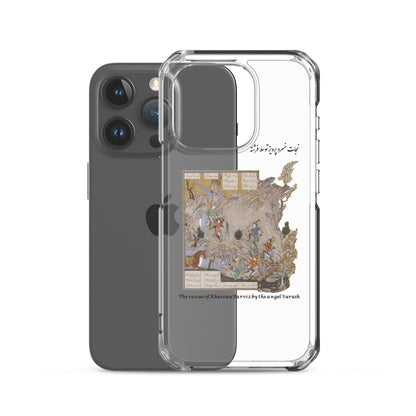 THE RESCUE OF KHUSRAU PARVIZ BY THE ANGEL SURUSH (Shahnameh) iPhone Case | Rangi