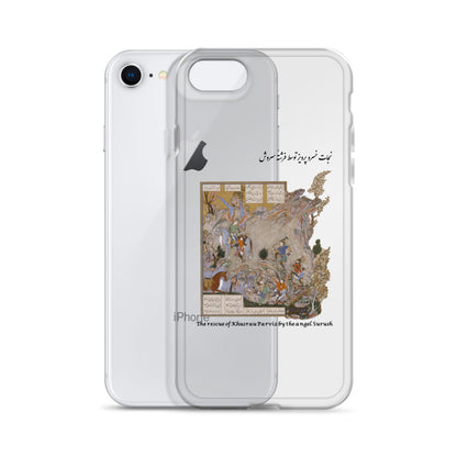 THE RESCUE OF KHUSRAU PARVIZ BY THE ANGEL SURUSH (Shahnameh) iPhone Case | Rangi