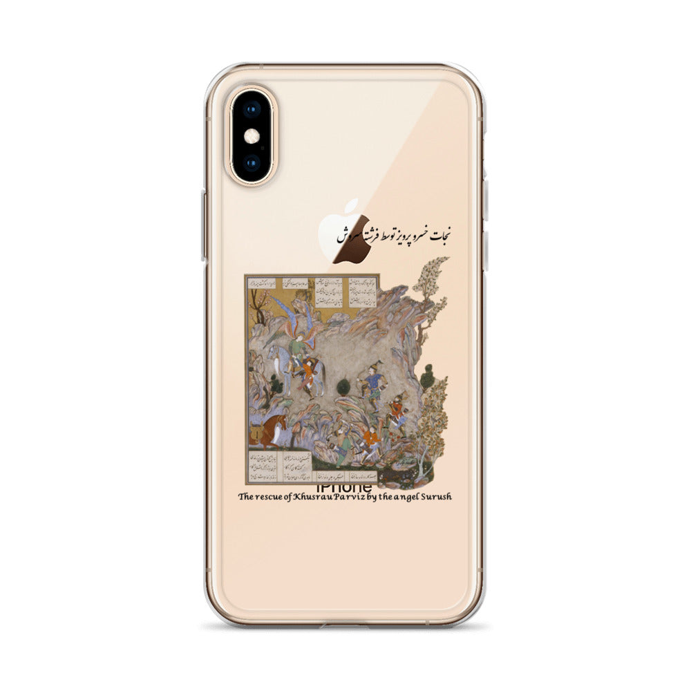 THE RESCUE OF KHUSRAU PARVIZ BY THE ANGEL SURUSH (Shahnameh) iPhone Case | Rangi