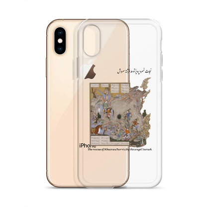 THE RESCUE OF KHUSRAU PARVIZ BY THE ANGEL SURUSH (Shahnameh) iPhone Case | Rangi