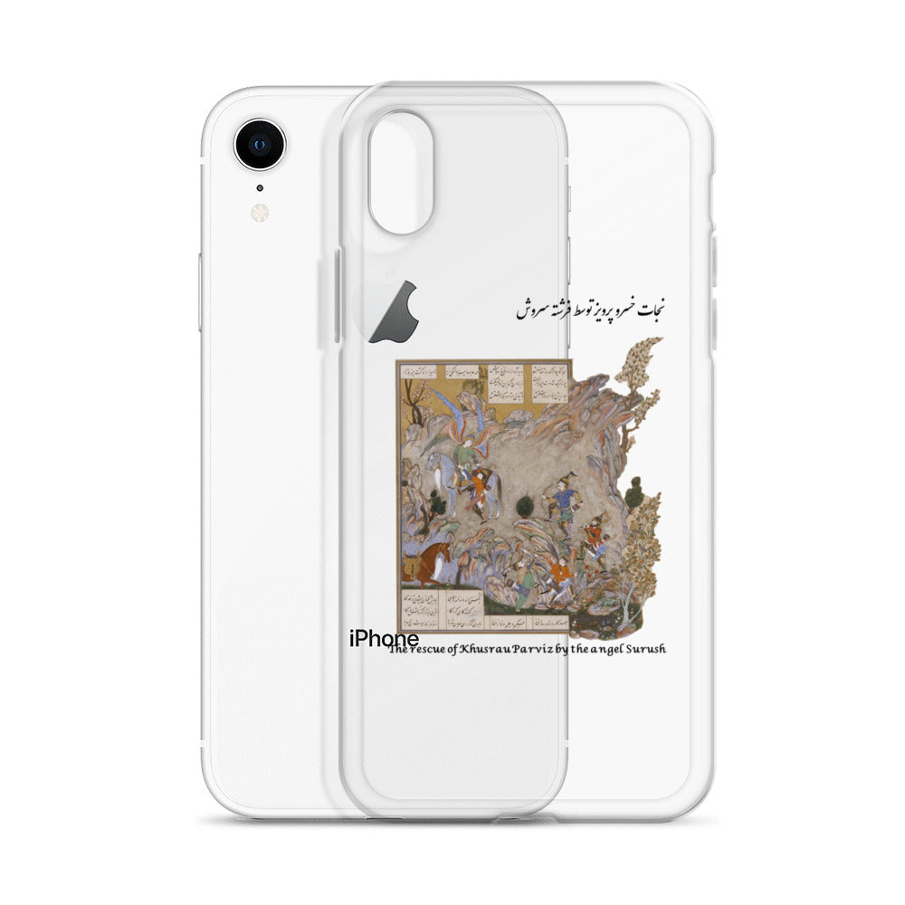 THE RESCUE OF KHUSRAU PARVIZ BY THE ANGEL SURUSH (Shahnameh) iPhone Case | Rangi