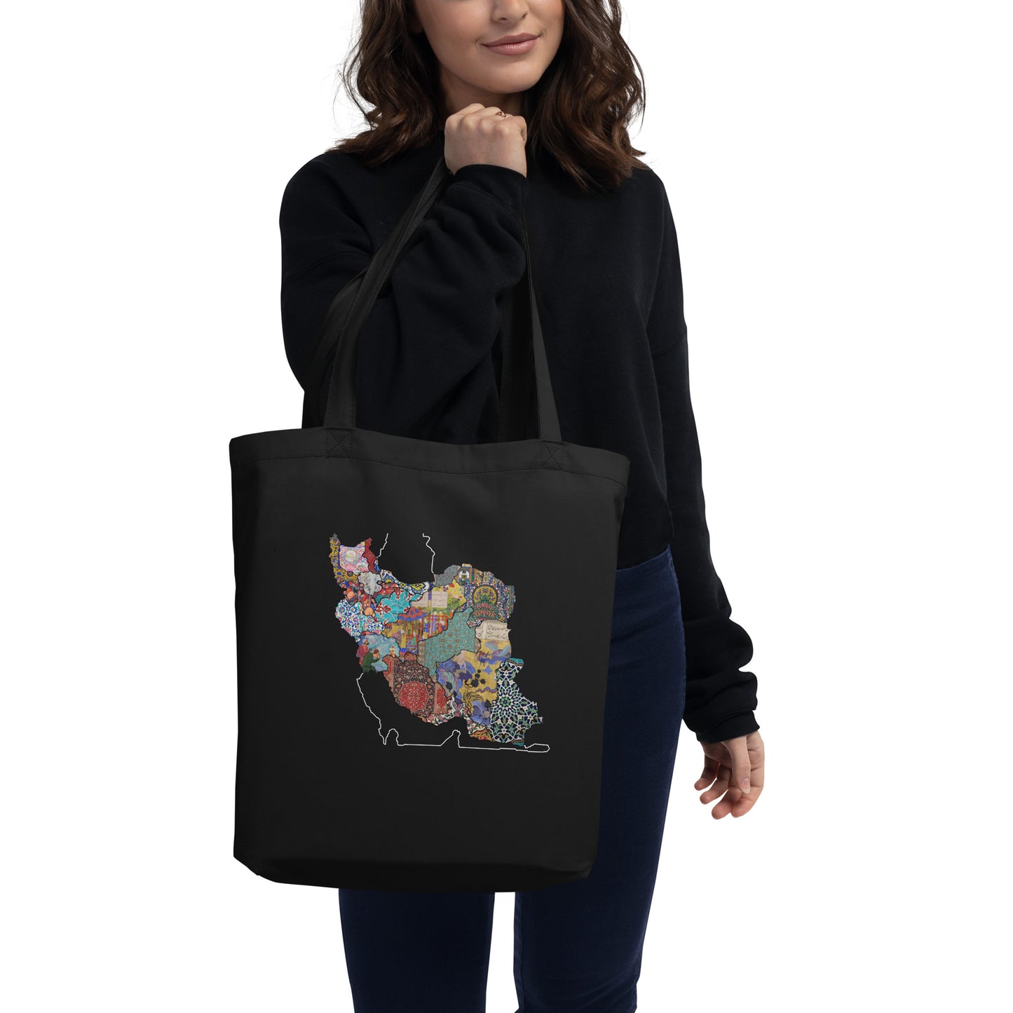 Iran Map Eco Tote Bag | Rangi