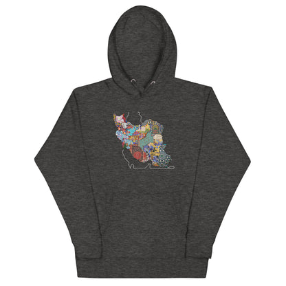 Iran Map Hoodie | Rangi