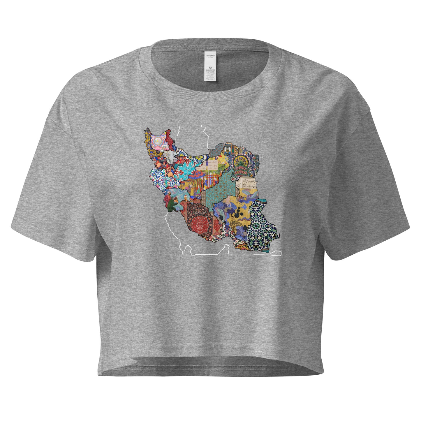 Iran Map Women’s crop top | Rangi