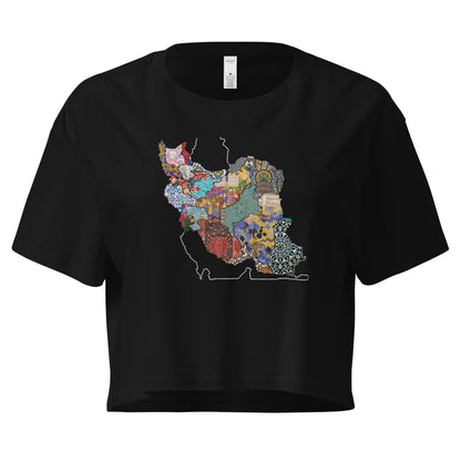 Iran Map Women’s crop top | Rangi