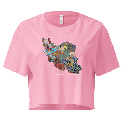 Iran Map Women’s crop top | Rangi