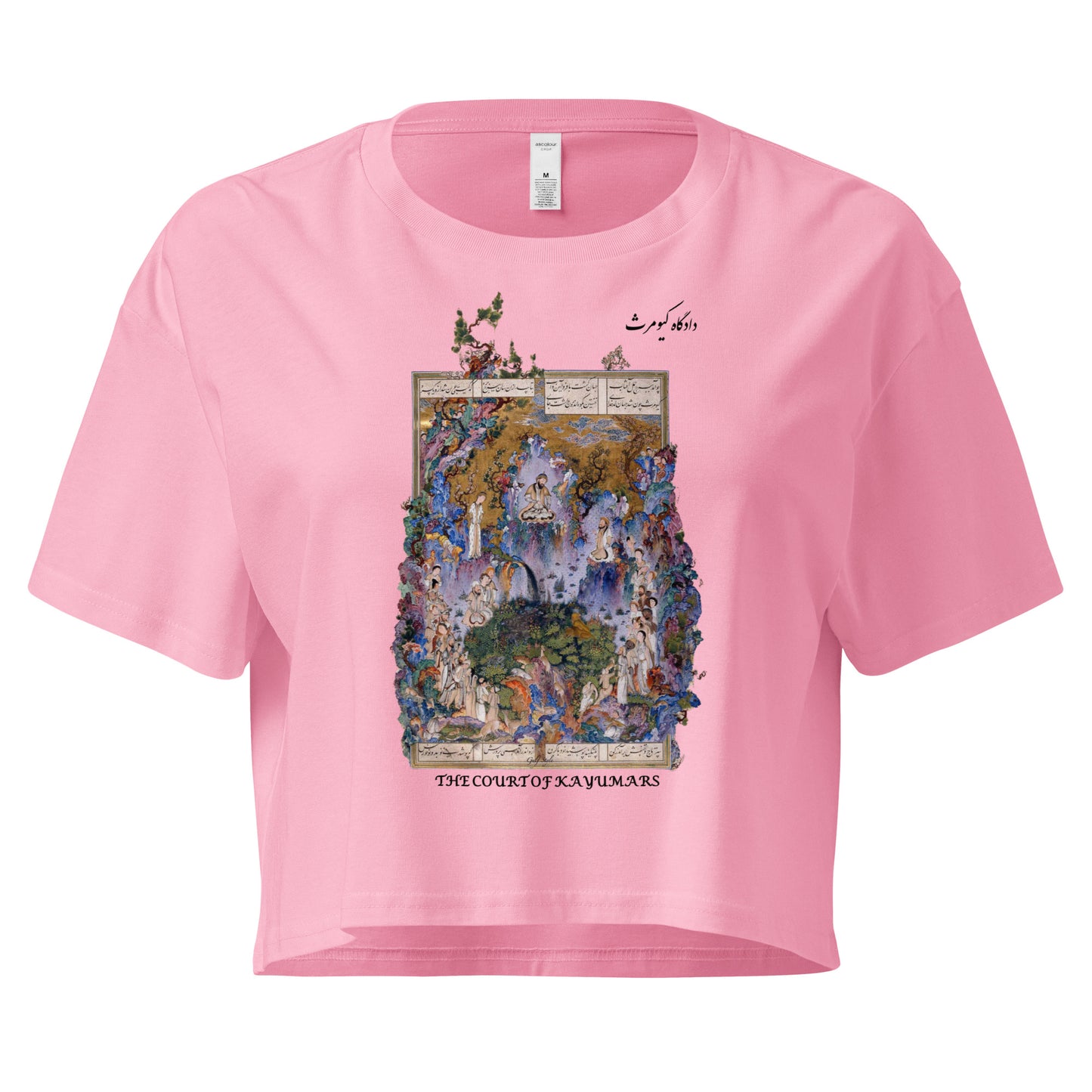 THE COURT OF KAYUMARS (Shahnameh) Crop Top | Rangi