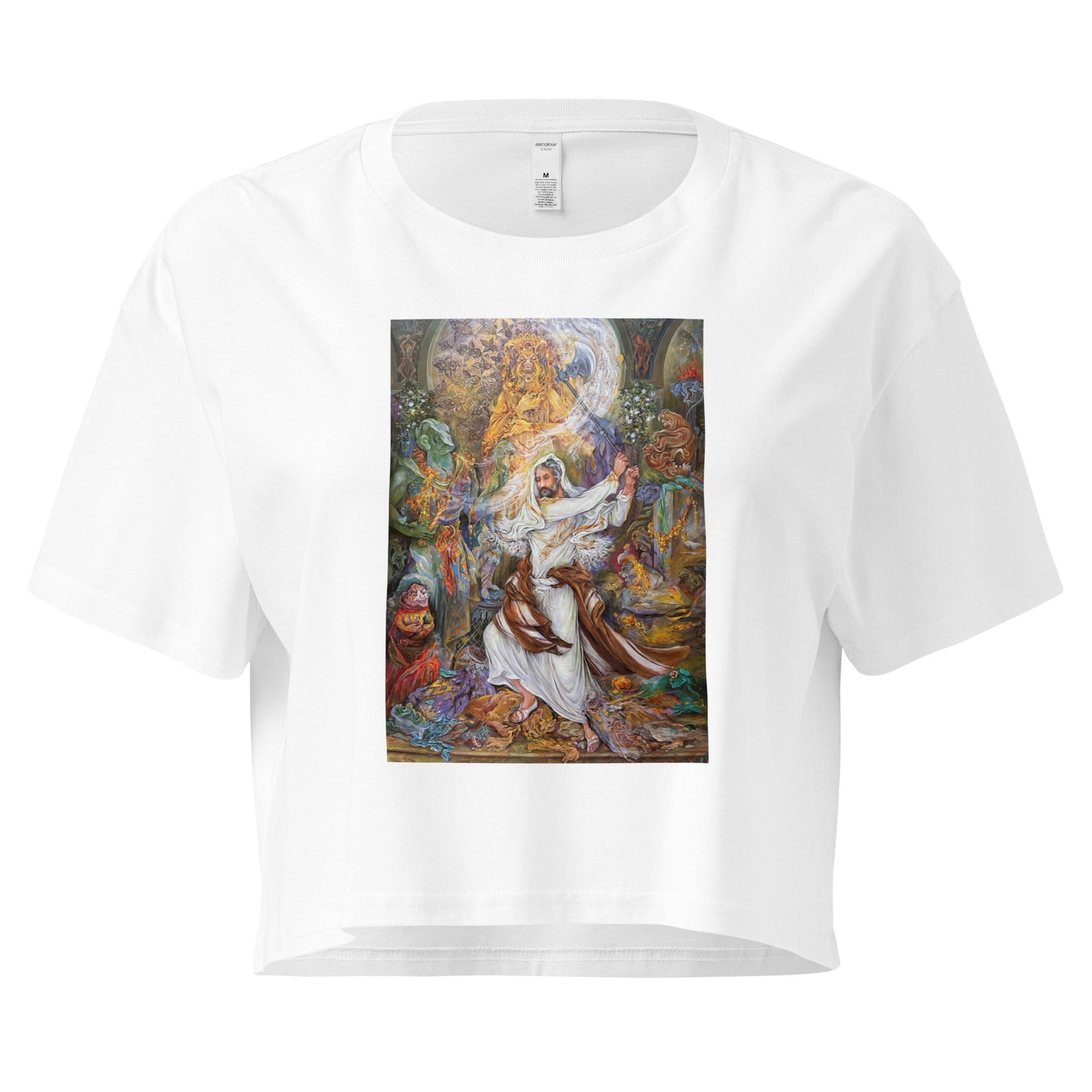 Abraham's iconoclastic Persian Painting Women’s crop top | Rangi