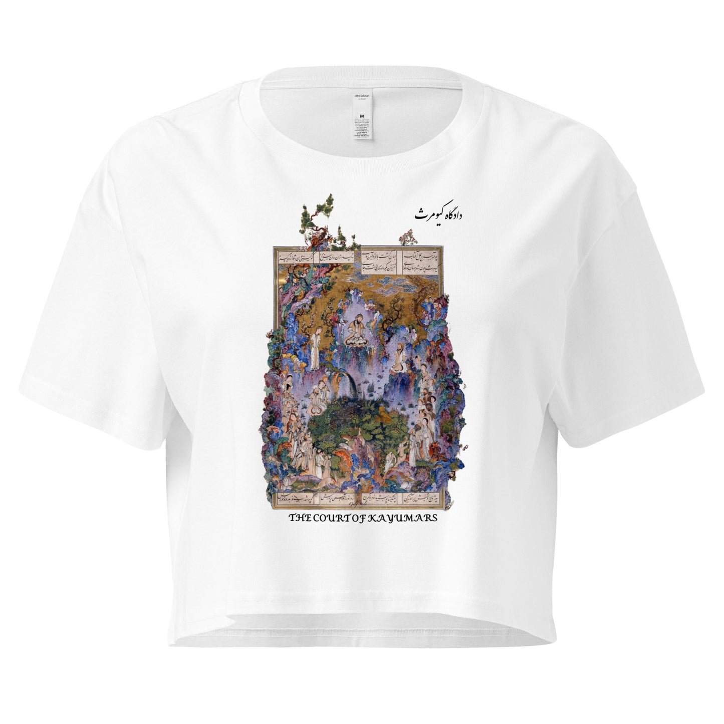 THE COURT OF KAYUMARS (Shahnameh) Crop Top | Rangi